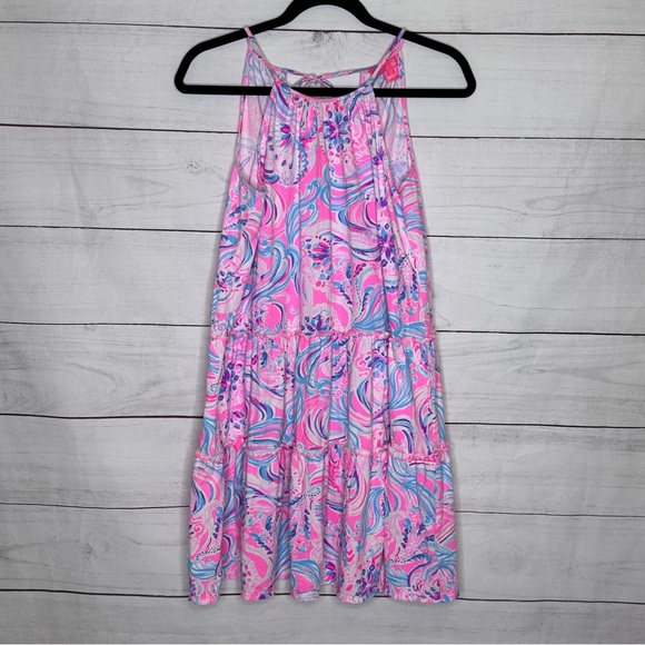 Lilly Pulitzer Dresses & Skirts - Lilly‎ Pulitzer Pink and Blue Patterned Dress Size S
